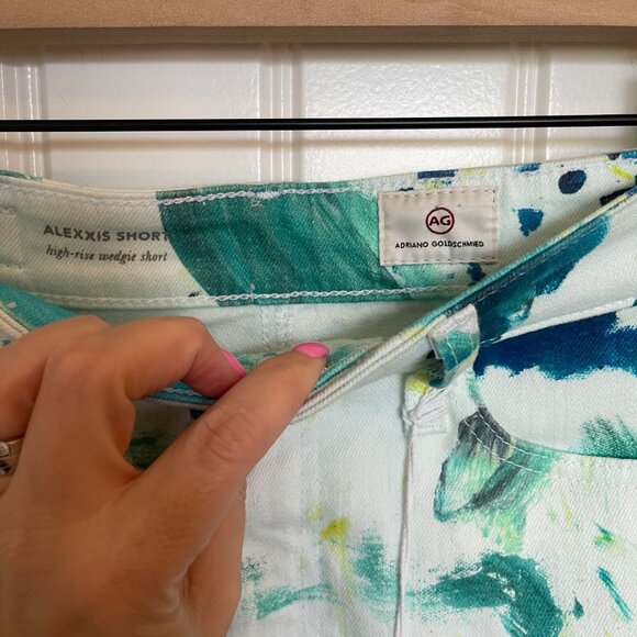 NWT AG High rise Tie Dye Alexxis Shorts - 26 - Picture 8 of 11